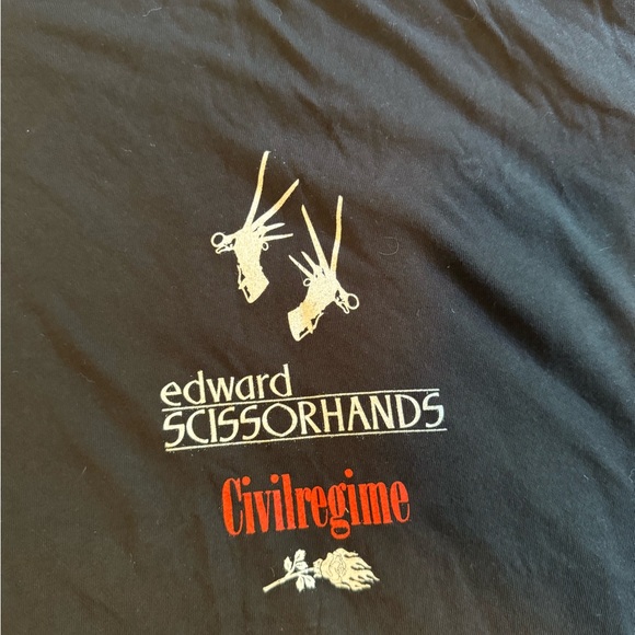 Civil Regime-Edward Scissorhands Graphic T-Shirt - Black - Picture 2 of 4